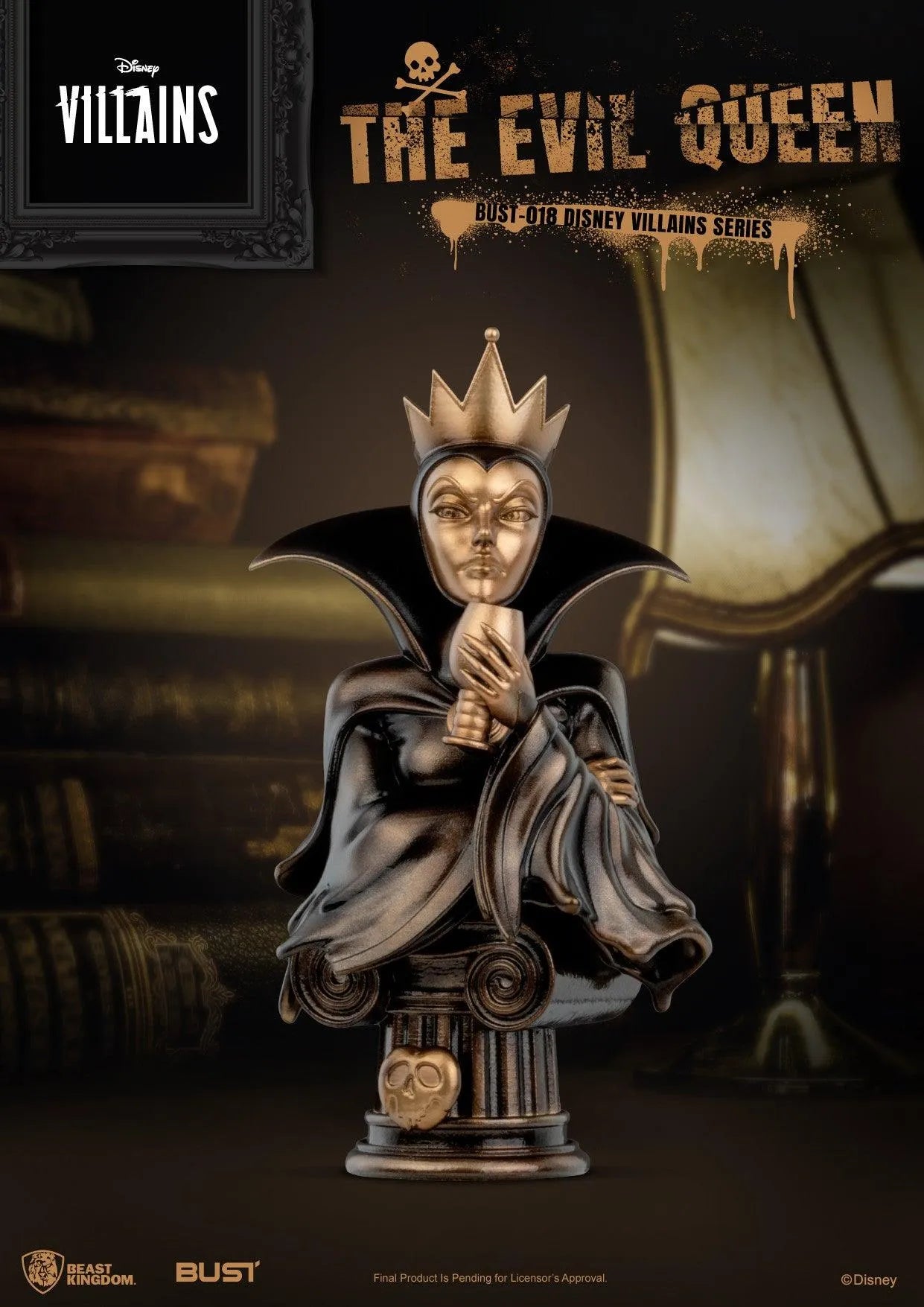 VR-108538 Beast Kingdom Bust Disney Villains Series The Evil Queen - Beast Kingdom - Titan Pop Culture