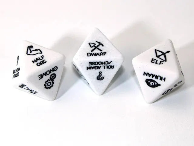 VR-108958 Chessex Specialty Dice Set - 3rd Edition Race d8 (Custom engraved) - Chessex - Titan Pop Culture