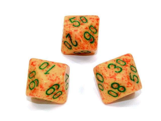 VR-110459 Chessex Tens 10 Dice Speckled Polyhedral Lotus Tens 10 - Chessex - Titan Pop Culture