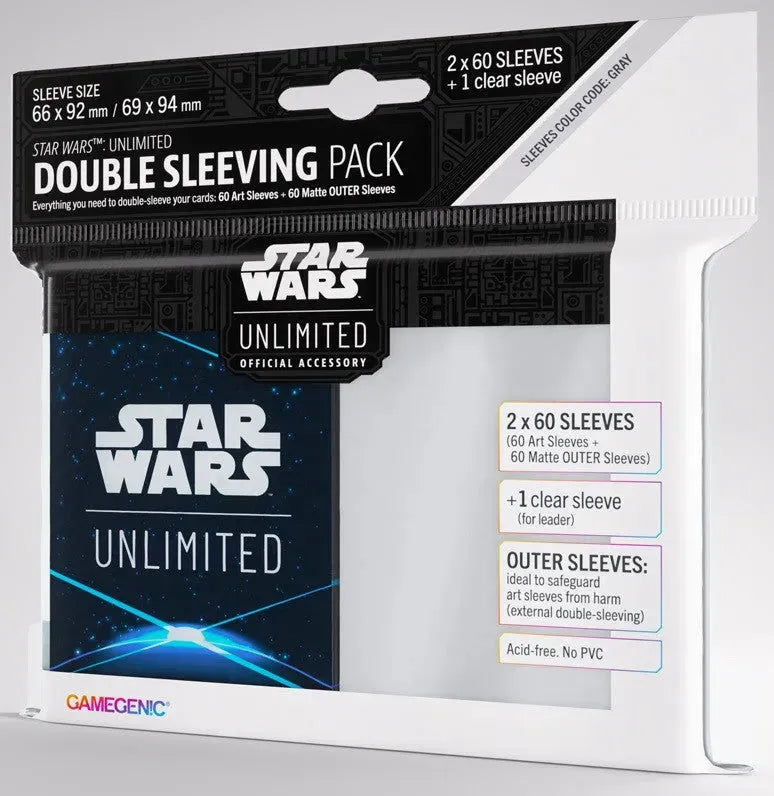 VR-110778 Gamegenic Star Wars Unlimited Art Sleeves Double Sleeving Pack - Space Blue - Gamegenic - Titan Pop Culture