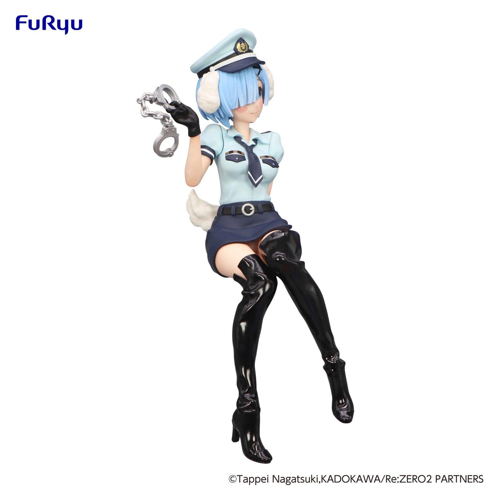 VR-110829 Re:ZERO Starting Life in Another World Noodle Stopper Figure Rem Police Officer Cap with Dog Ears - Good Smile Company - Titan Pop Culture