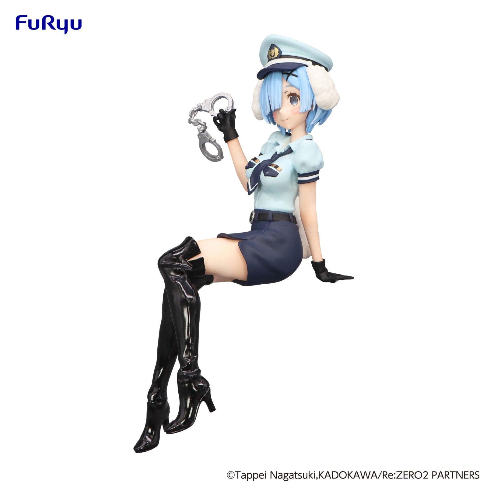 VR-110829 Re:ZERO Starting Life in Another World Noodle Stopper Figure Rem Police Officer Cap with Dog Ears - Good Smile Company - Titan Pop Culture