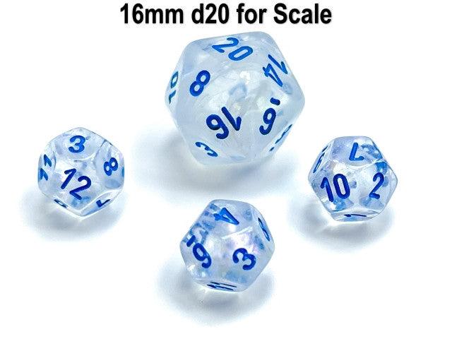 VR-111422 Chessex D12 Dice Borealis Mini-Polyhedral Icicle/light blue Luminary d12 - Chessex - Titan Pop Culture