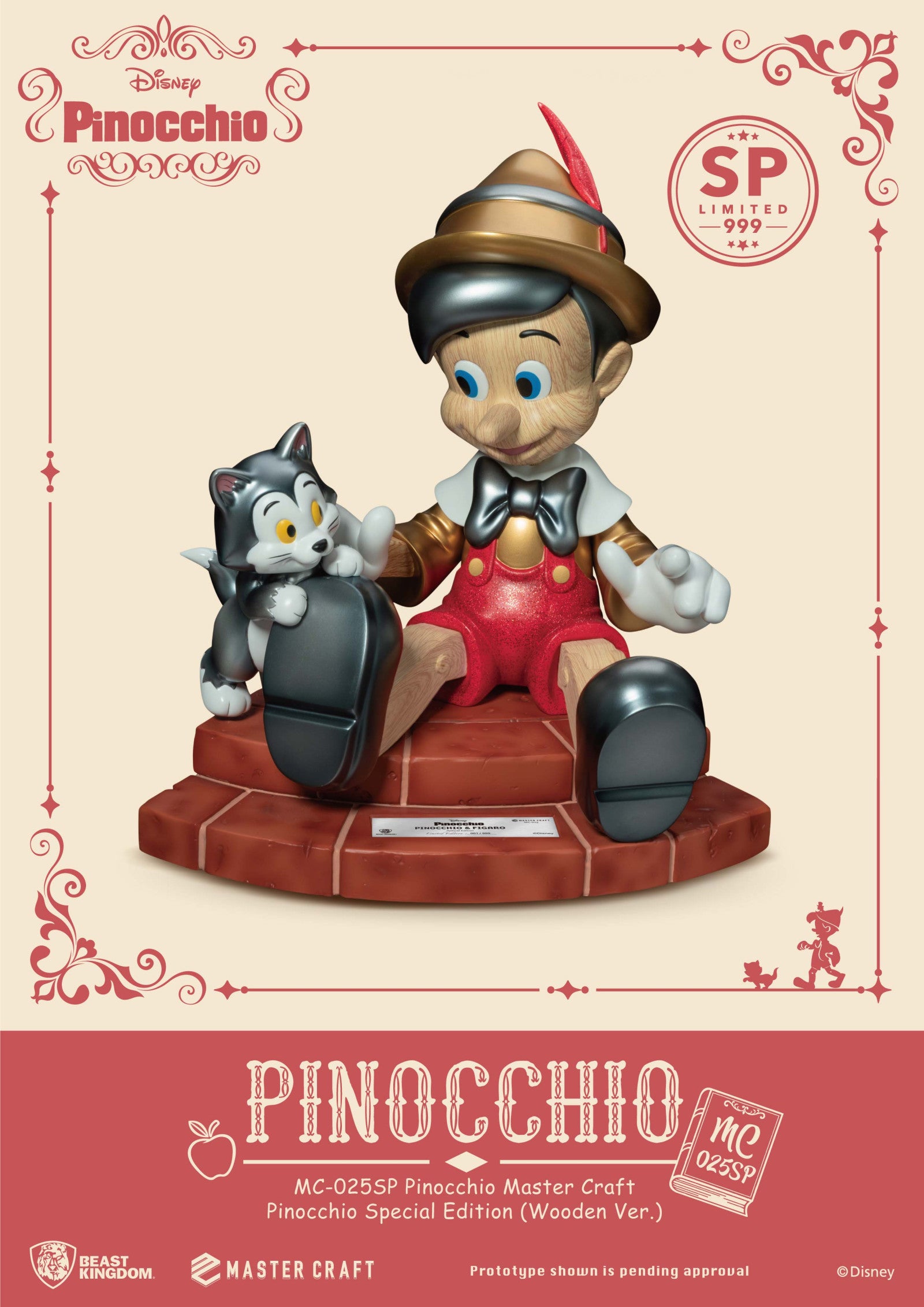 Beast Kingdom Master Craft Pinocchio Special Edition (Wooden Version)