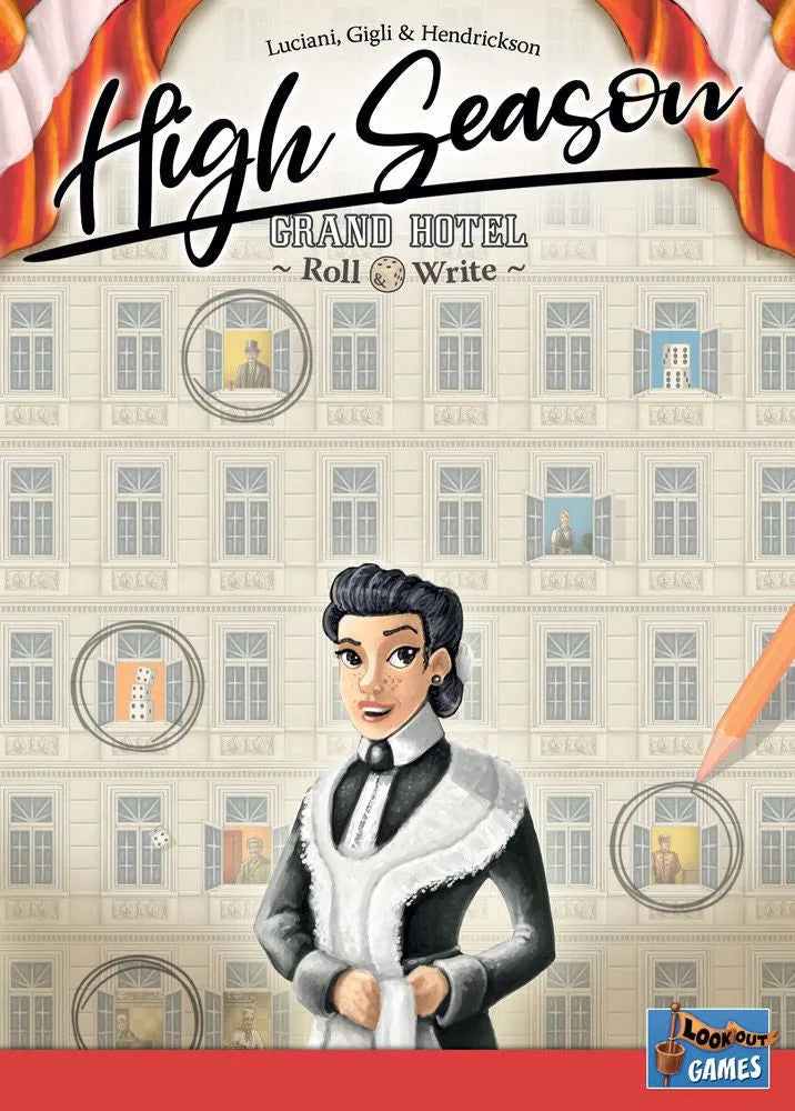 VR-114861 High Season Grand Hotel Roll and Write - Lookout Games - Titan Pop Culture