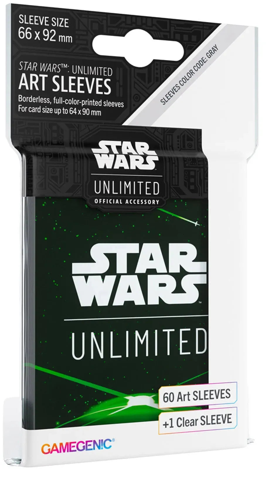 VR-115037 Gamegenic Star Wars Unlimited Art Sleeves - Card Back Green - Gamegenic - Titan Pop Culture