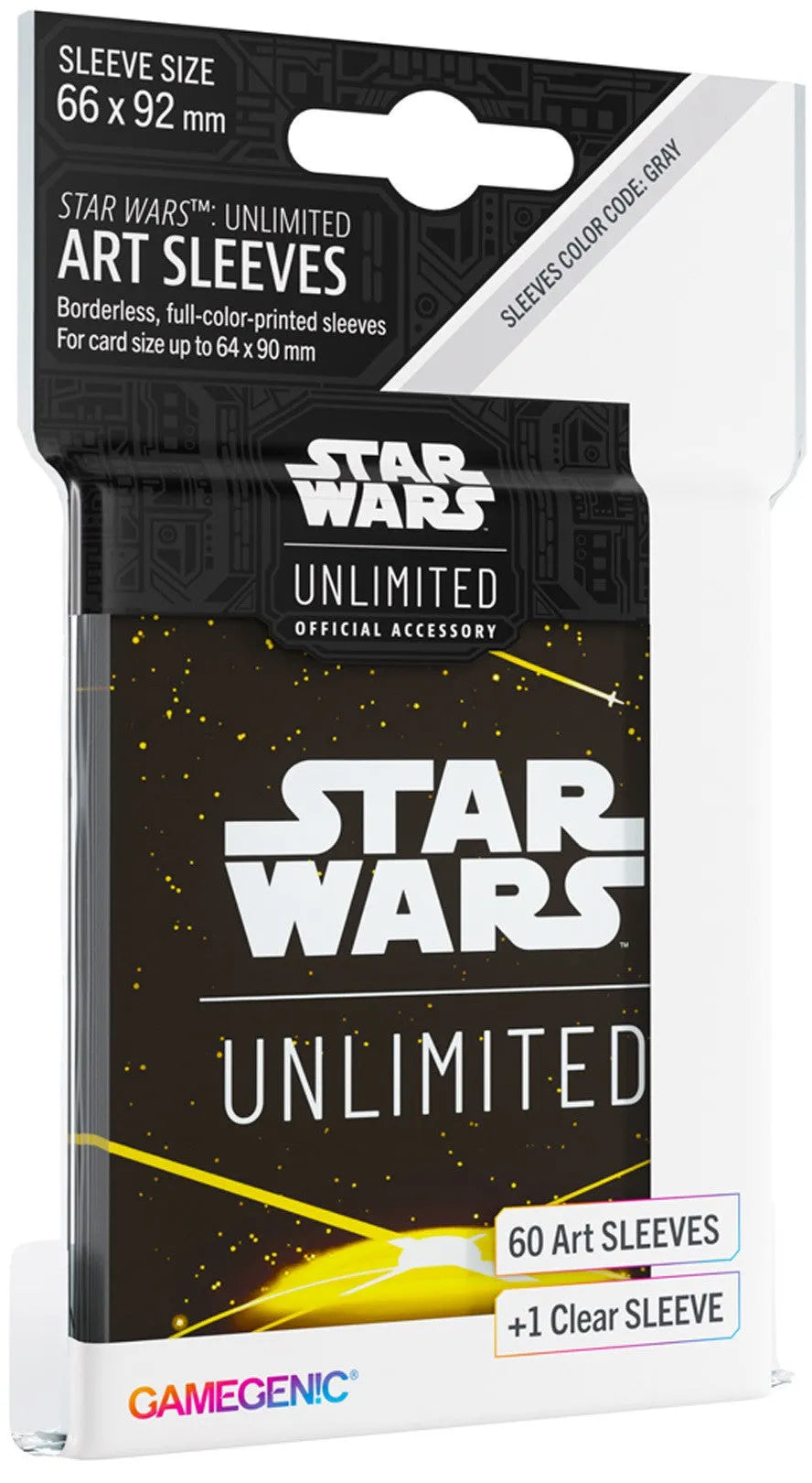 VR-115038 Gamegenic Star Wars Unlimited Art Sleeves - Card Back Yellow - Gamegenic - Titan Pop Culture