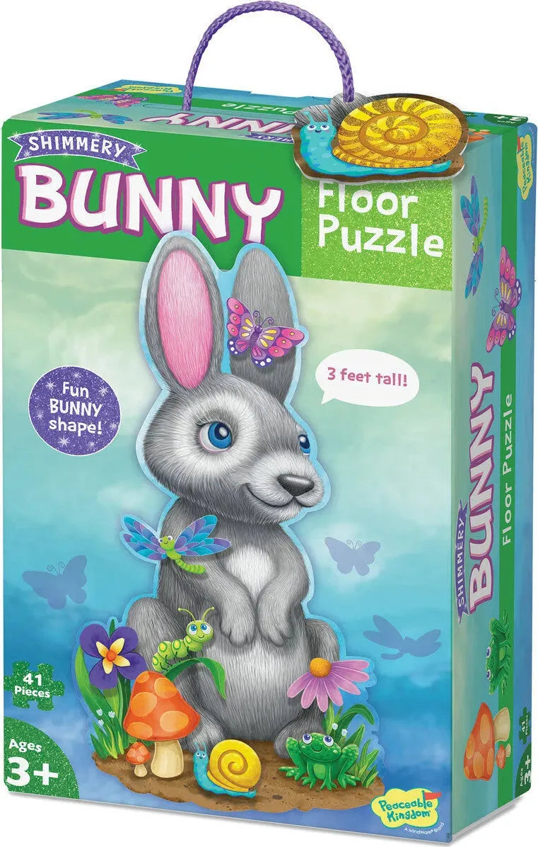 VR-115396 Floor Puzzle Bunny 41 Pieces - Peaceable Kingdom - Titan Pop Culture