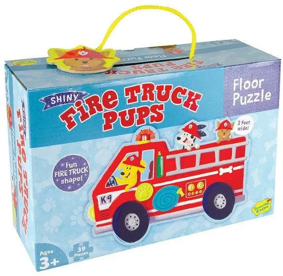 VR-115407 Floor Puzzle Fire Truck Pups 39 Pieces - Peaceable Kingdom - Titan Pop Culture