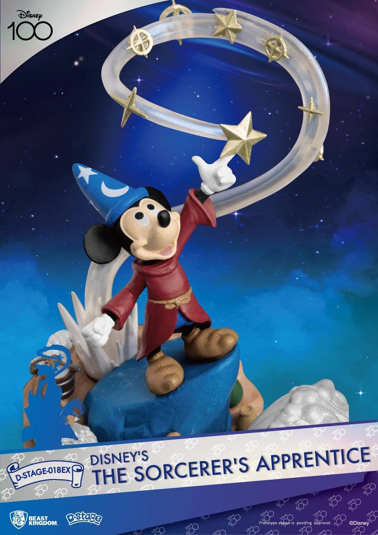 VR-115727 Beast Kingdom D Stage Disney Fantasia Mickey Mouse the Sorcerers Apprentice Exclusive Version - Beast Kingdom - Titan Pop Culture