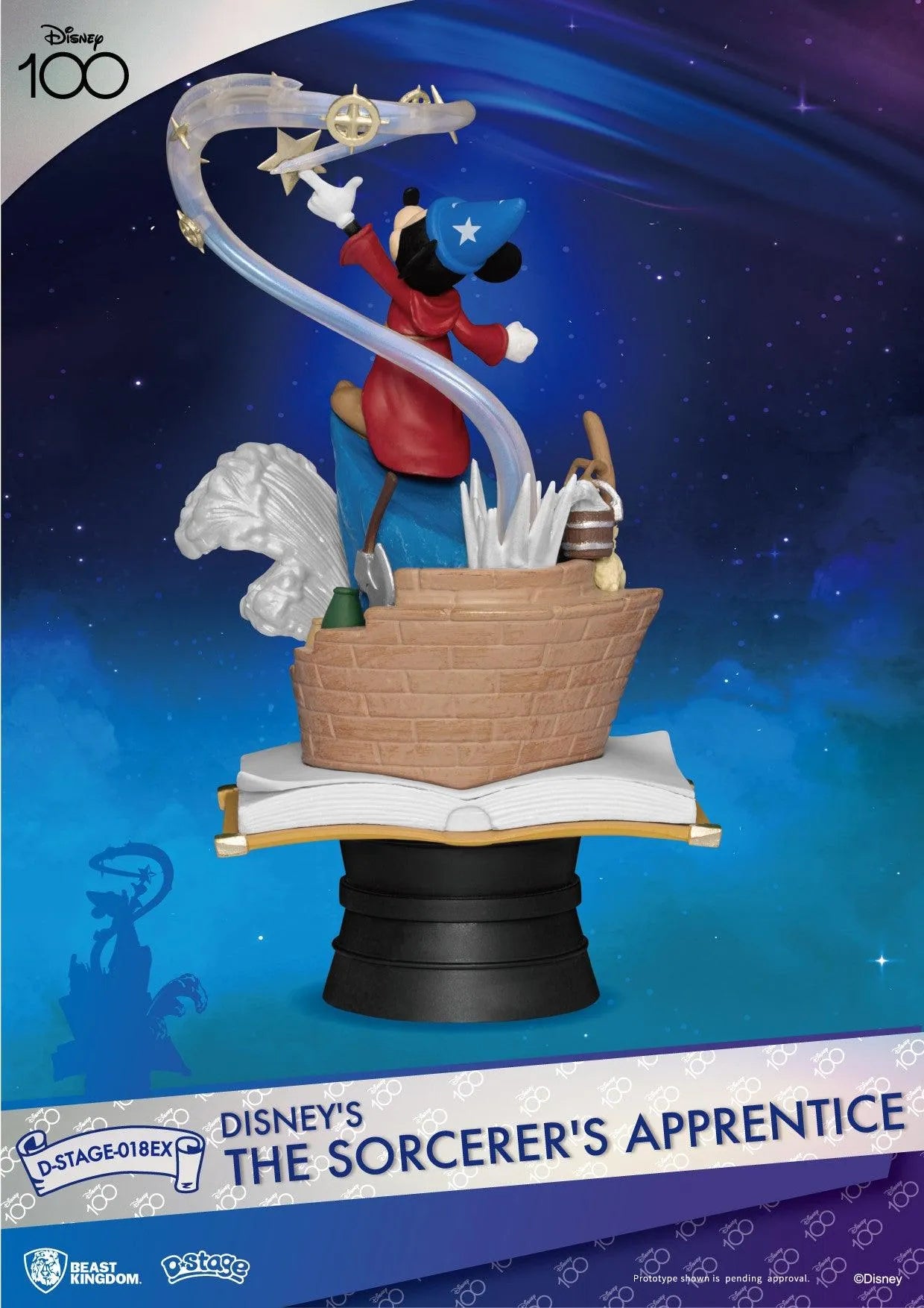 VR-115727 Beast Kingdom D Stage Disney Fantasia Mickey Mouse the Sorcerers Apprentice Exclusive Version - Beast Kingdom - Titan Pop Culture
