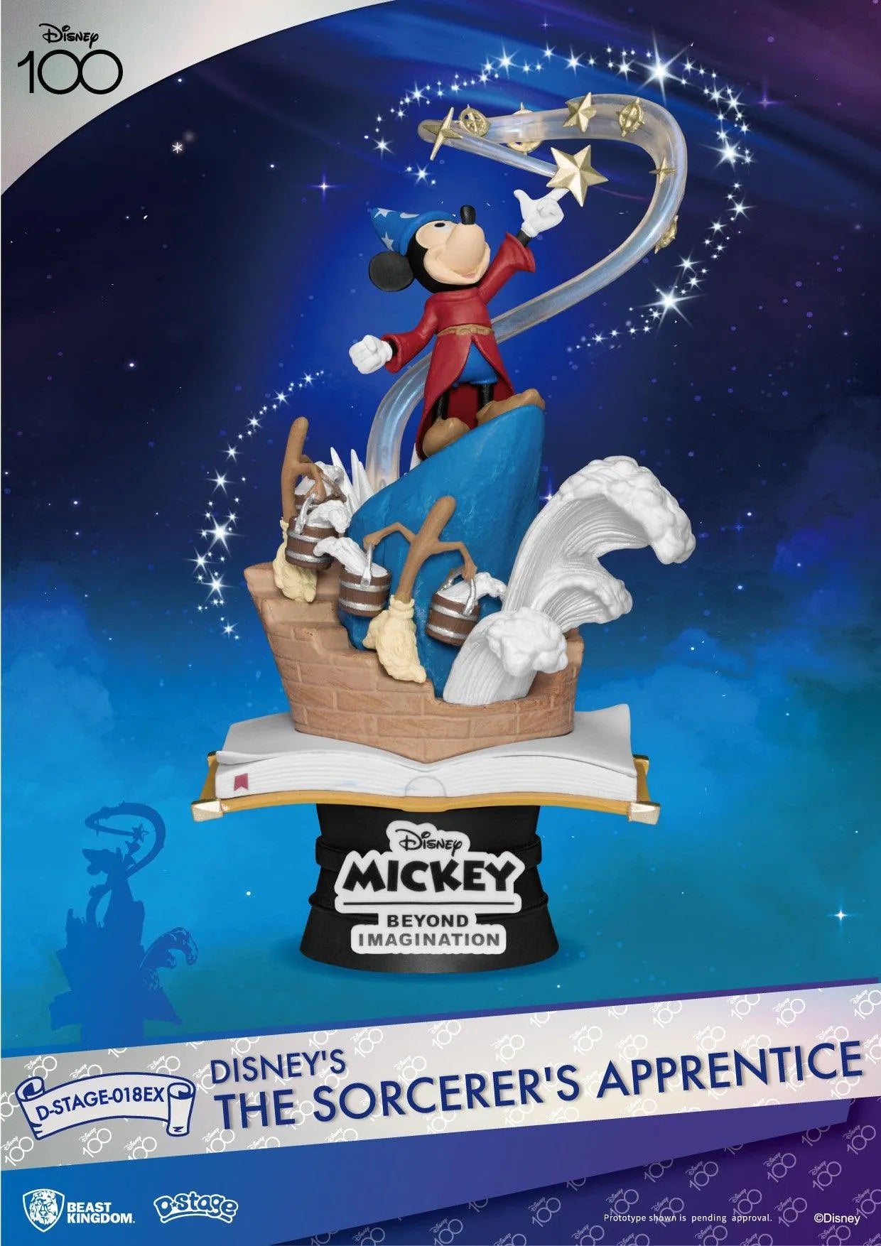 VR-115727 Beast Kingdom D Stage Disney Fantasia Mickey Mouse the Sorcerers Apprentice Exclusive Version - Beast Kingdom - Titan Pop Culture