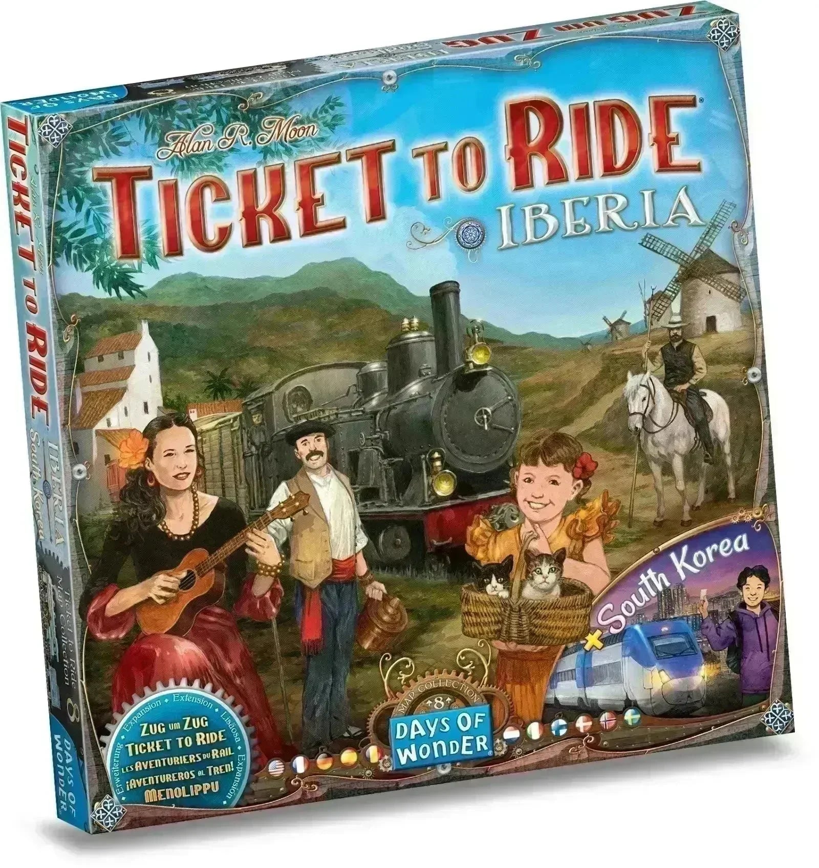VR-115828 Ticket to Ride Map Collection Volume 8 Iberia & South Korea - Days Of Wonder - Titan Pop Culture