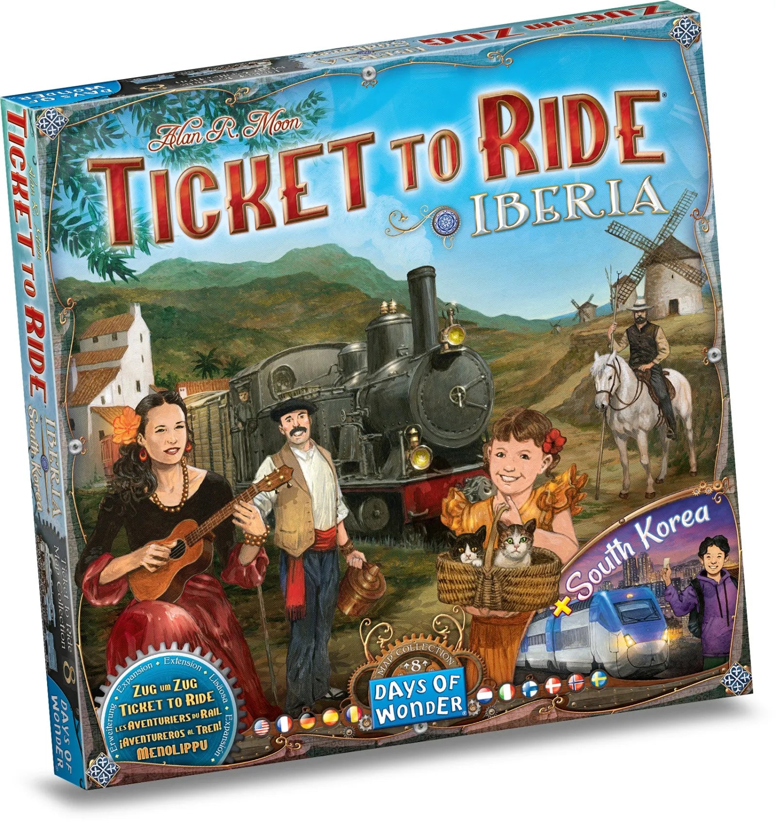 VR-115828 Ticket to Ride Map Collection Volume 8 Iberia & South Korea - Days Of Wonder - Titan Pop Culture