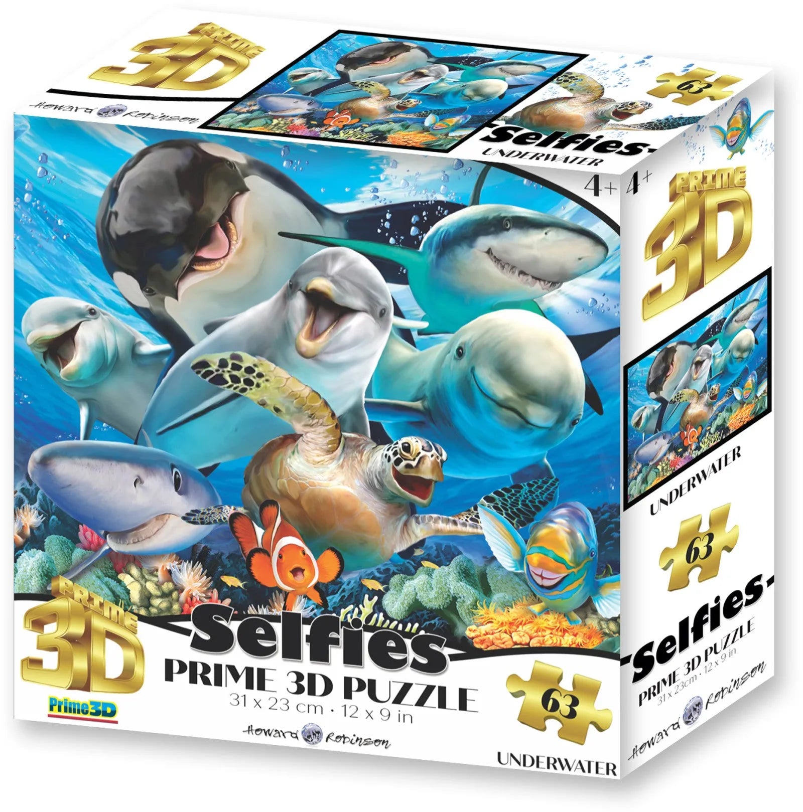 VR-115992 Prime3D Underwater Selfie - 63 Piece 3D Puzzle - Prime3D - Titan Pop Culture