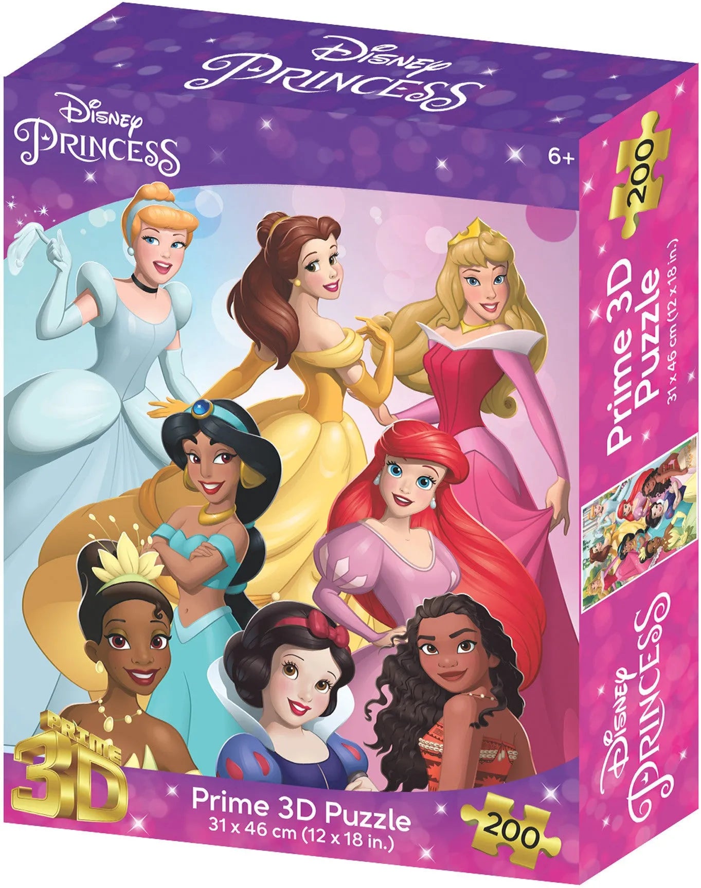 VR-115995 Prime3D Disney Princess - 200 Piece 3D Puzzle - Prime3D - Titan Pop Culture