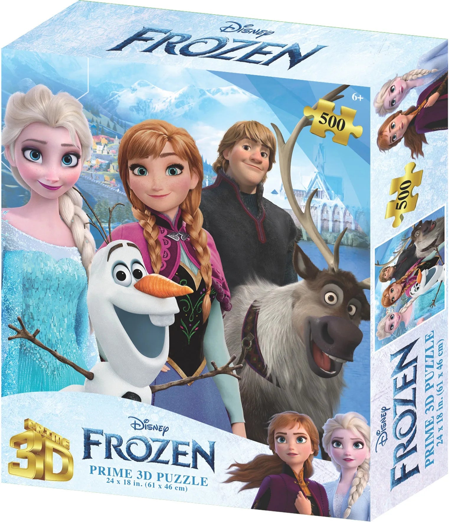 VR-116002 Prime3D Disney Frozen - 500 Piece 3D Puzzle - Prime3D - Titan Pop Culture