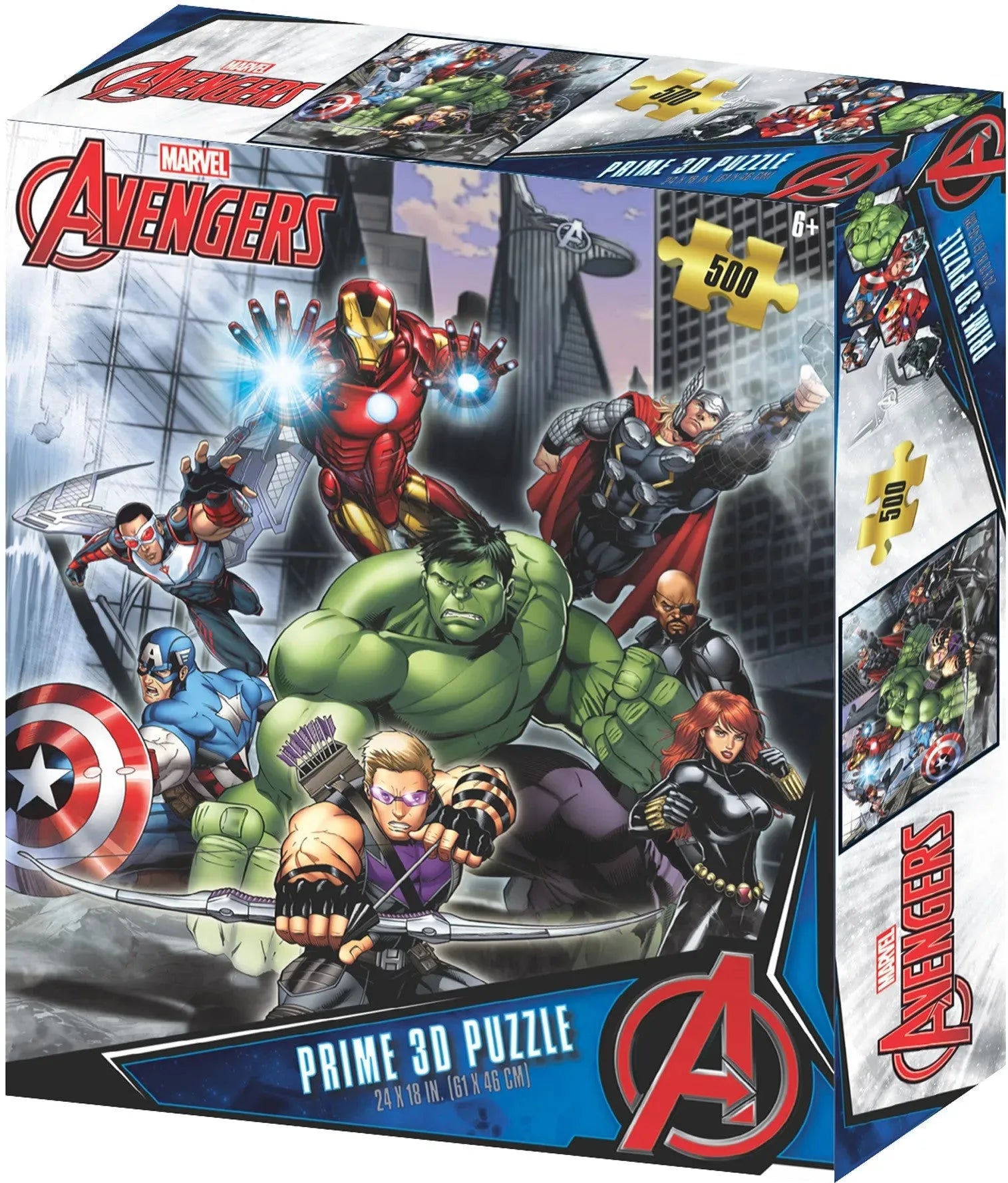 VR-116004 Prime3D Marvel Avengers - 500 Piece 3D Puzzle - Prime3D - Titan Pop Culture