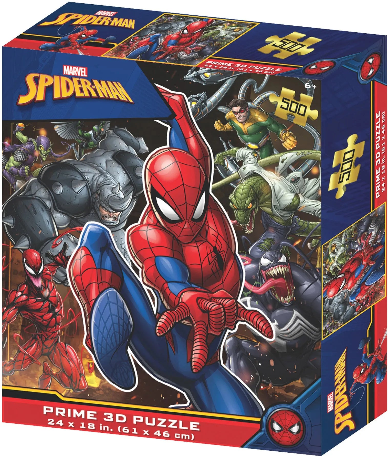 VR-116005 Prime3D Marvel Spider-Man - 500 Piece 3D Puzzle - Prime3D - Titan Pop Culture