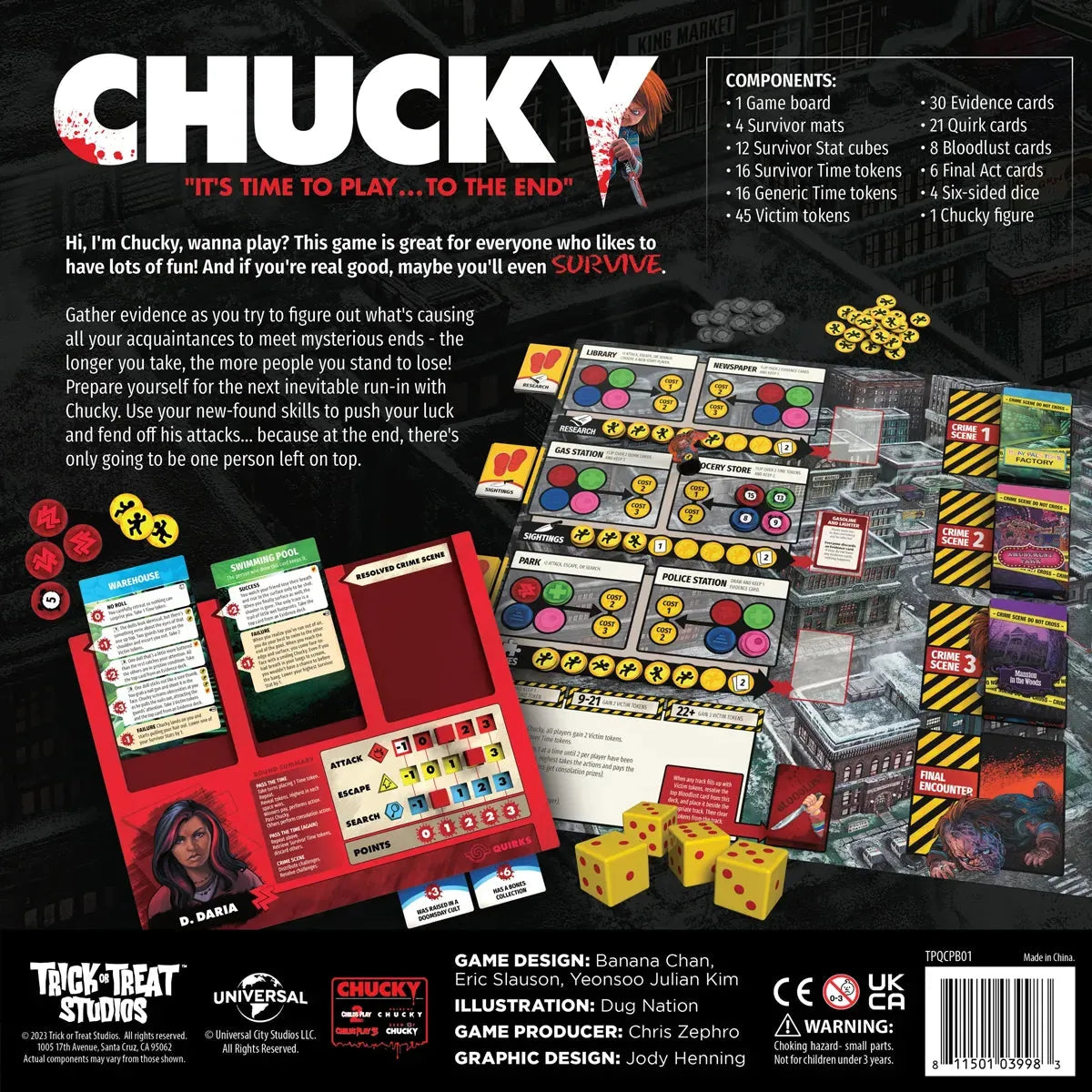 TTSTPQCPB01 Child's Play 2 - Board Game - Trick or Treat Studios - Titan Pop Culture