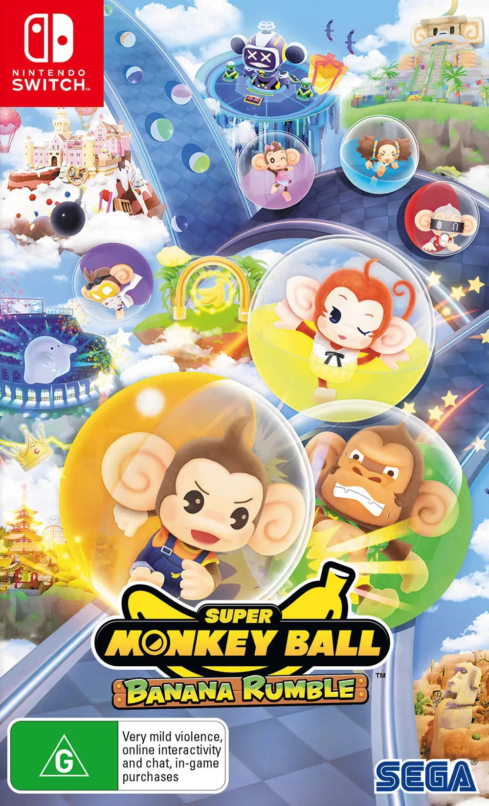 VR-116785 SWI Super Monkey Ball Banana Rumble - Nintendo - Titan Pop Culture