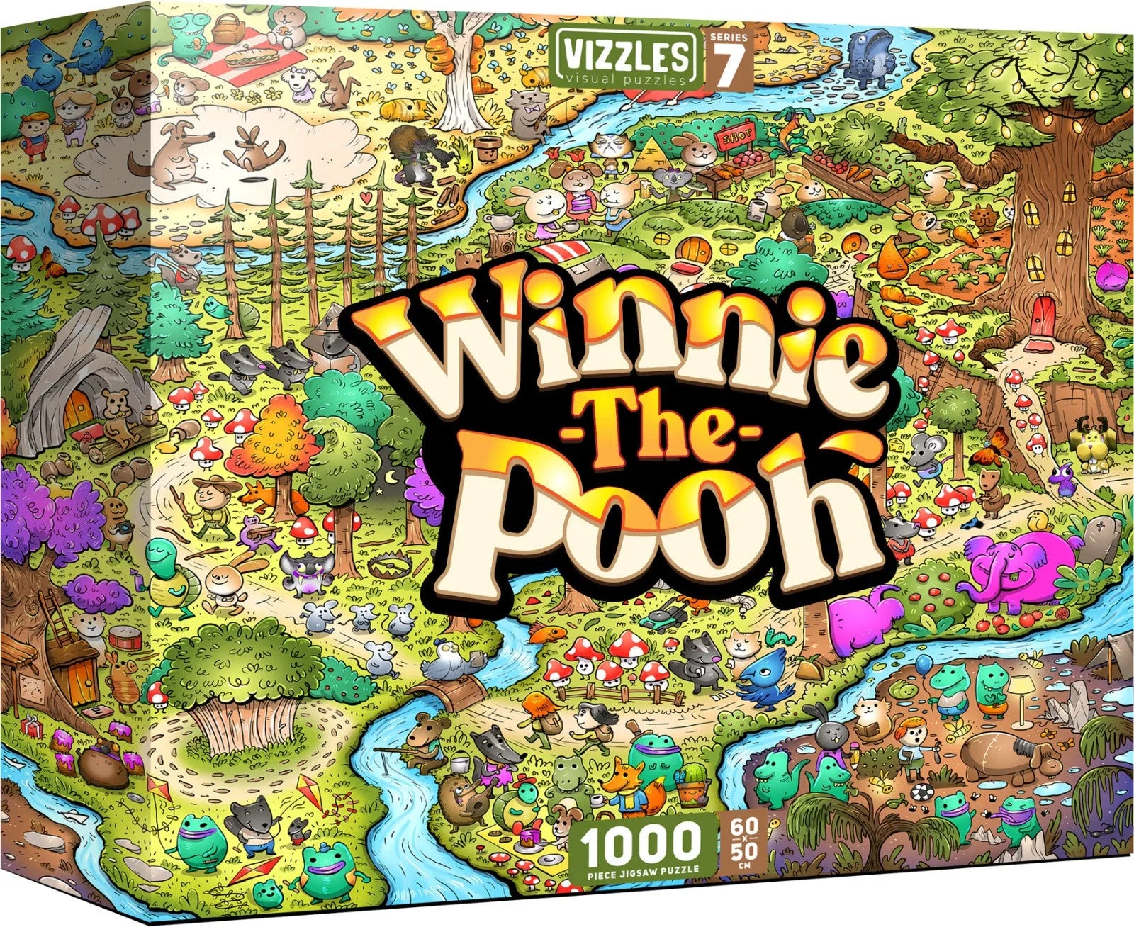 VR-116885 Vizzles Winnie-the-Pooh 1000pc Jigsaw Puzzle - Vizzles - Titan Pop Culture