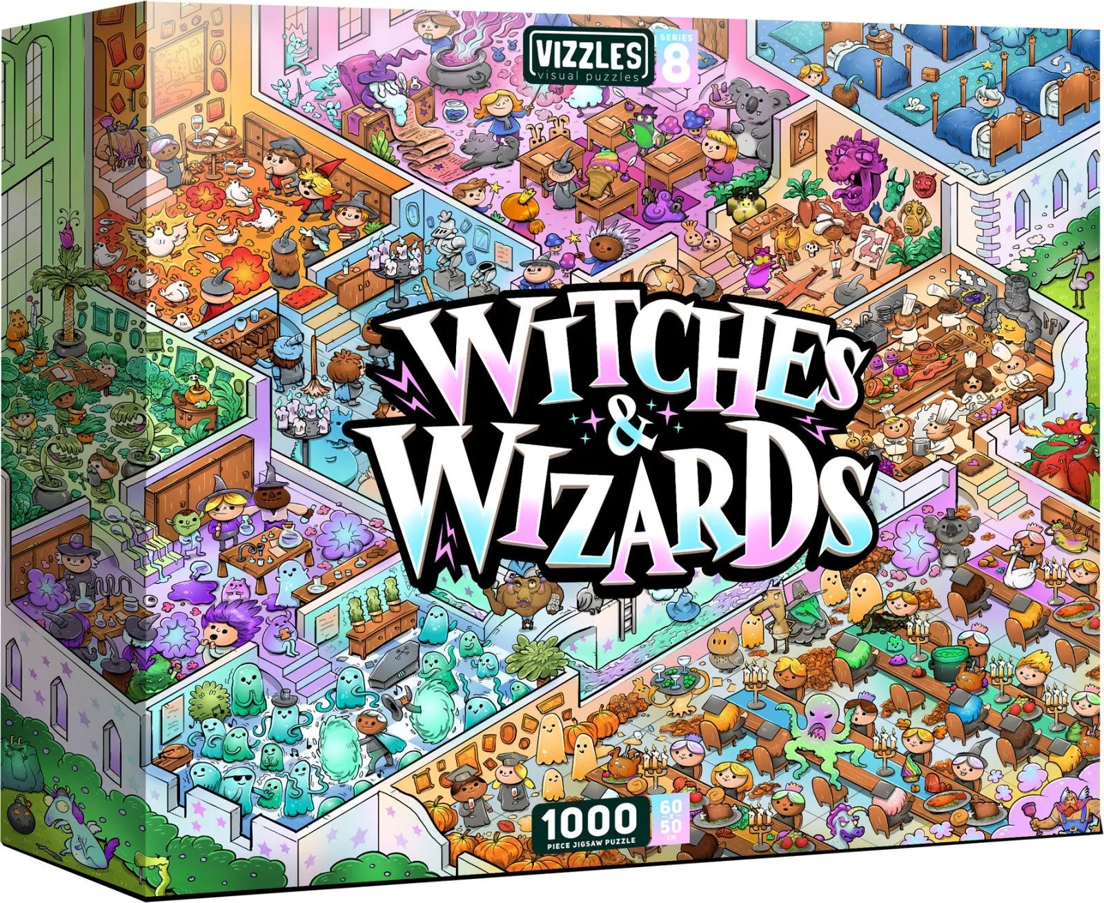 VR-116886 Vizzles Witches and Wizards 1000pc Jigsaw Puzzle - Vizzles - Titan Pop Culture