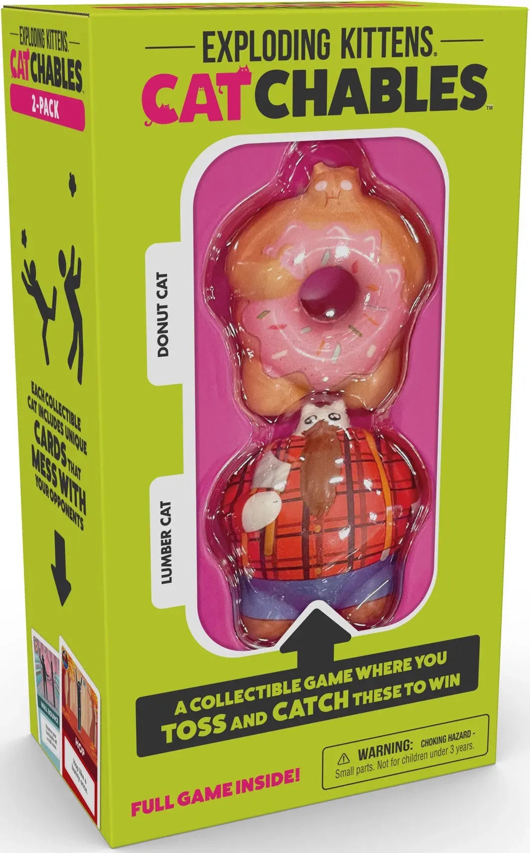 VR-116901 Catchables 2-Pack #1 (Donut & Lumber) - Exploding Kittens - Titan Pop Culture