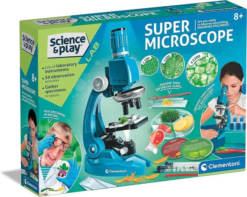 VR-117205 Clementoni Science and Play Super Microscope - Clementoni - Titan Pop Culture