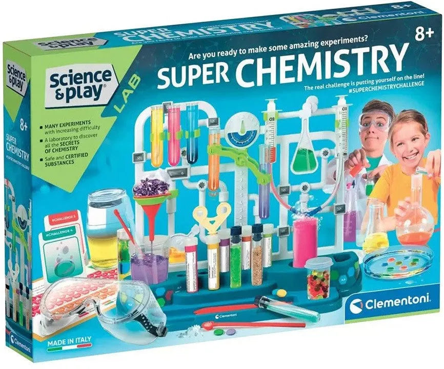 VR-117208 Clementoni Science and Play Super Chemistry Set - Clementoni - Titan Pop Culture