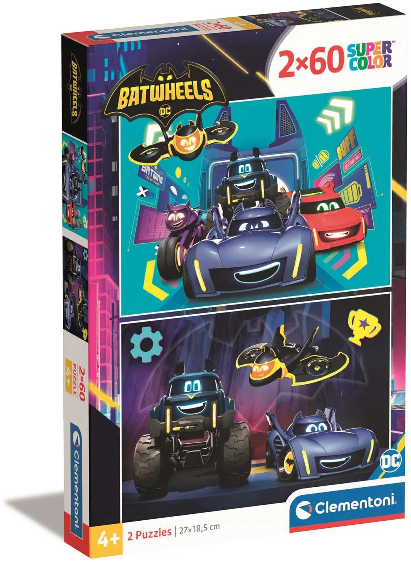 VR-117460 Clementoni Puzzle Batwheels 2x 60 Piece Puzzle - Clementoni - Titan Pop Culture