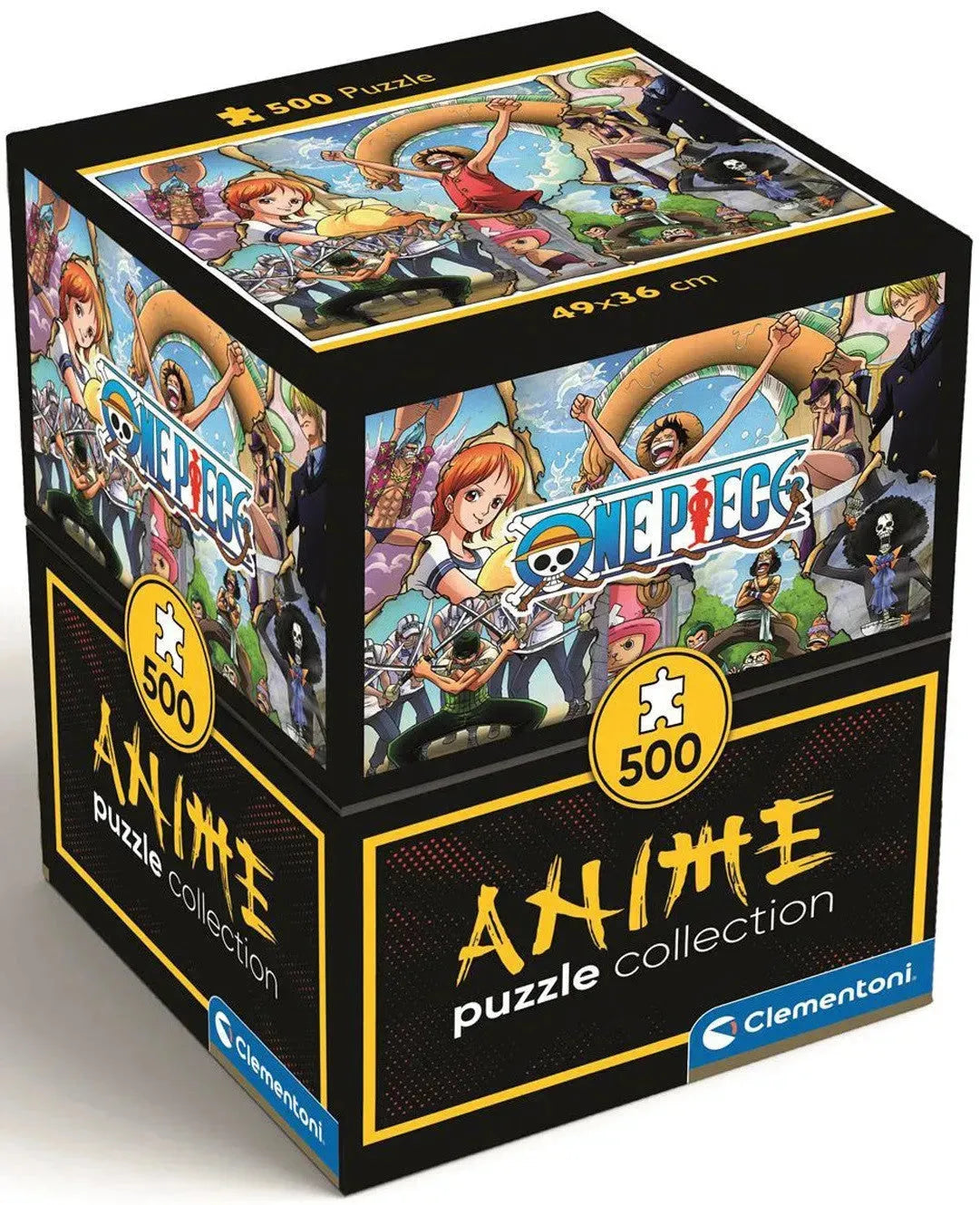 VR-117474 Clementoni Puzzle HQC Anime Cube One Piece 500 Piece Puzzle #1 - Clementoni - Titan Pop Culture