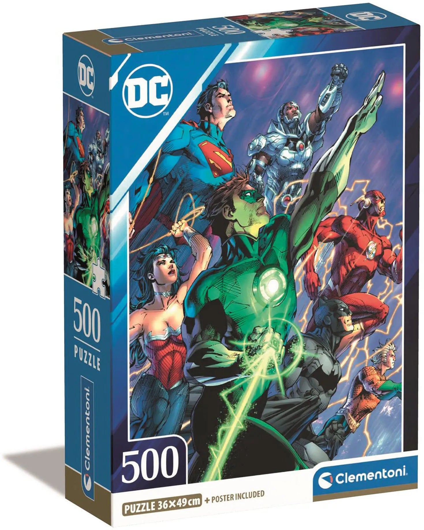 VR-117477 Clementoni Puzzle HQC DC Comics Compact Box 500 Piece Puzzle #2 - Clementoni - Titan Pop Culture