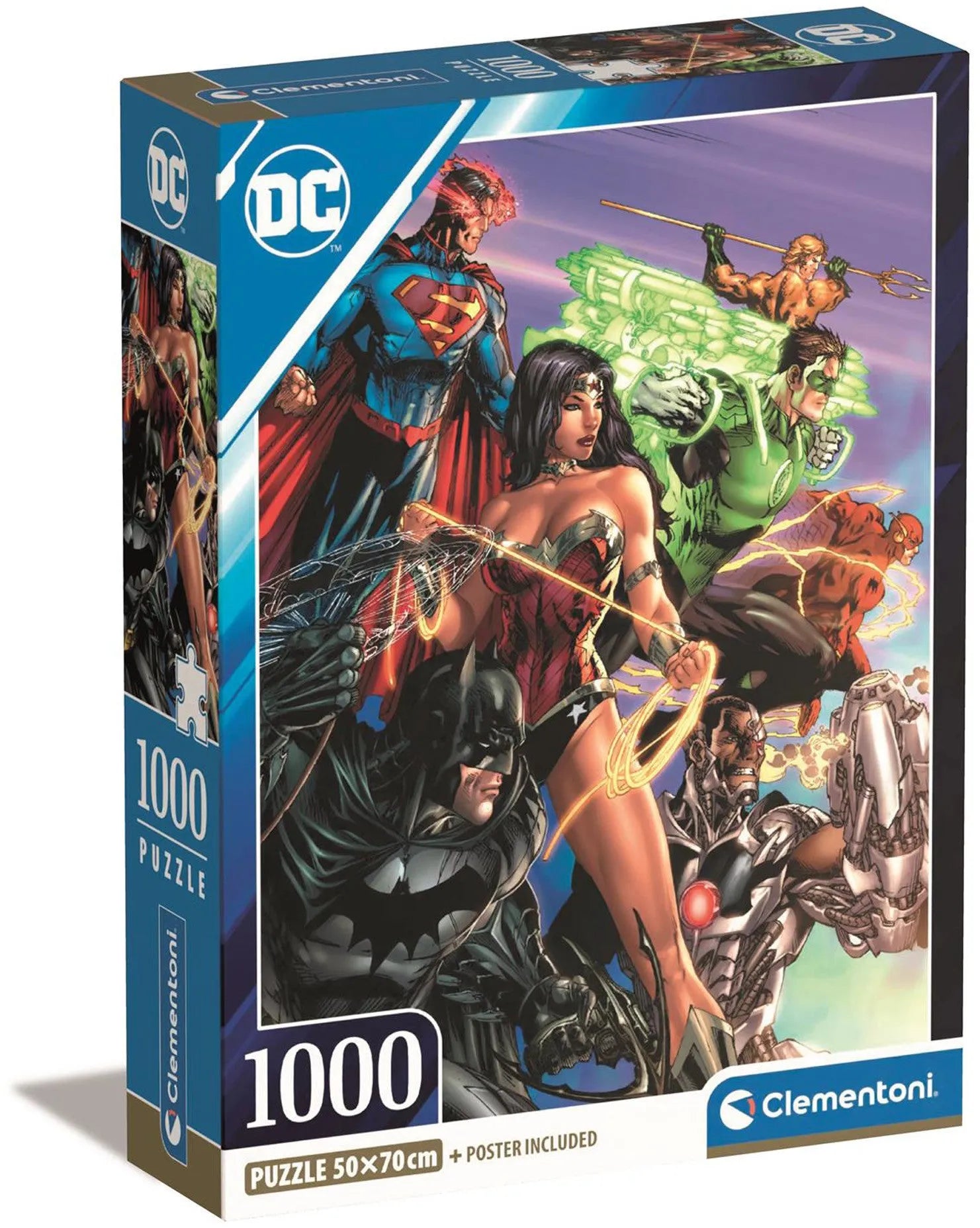 Clementoni Puzzle DC Comics Compact Box 1000 Piece Puzzle #1