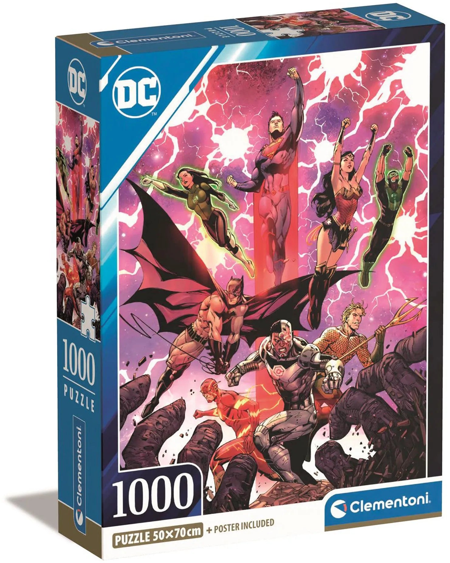 Clementoni Puzzle DC Comics Compact Box 1000 Piece Puzzle #2