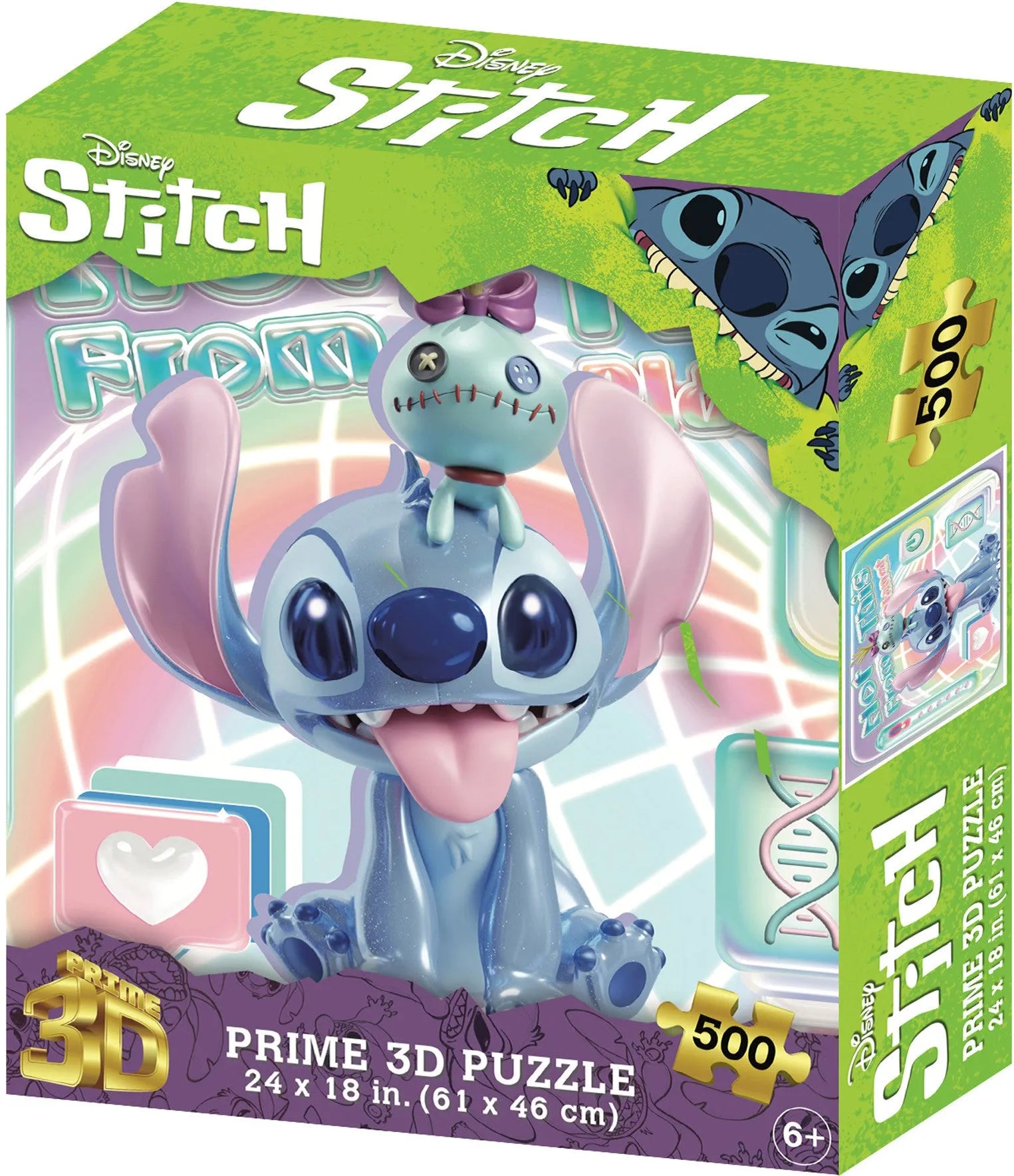 VR-117596 Prime 3D Disney Stitch - 500 Piece 3D Puzzle #3 - Prime3D - Titan Pop Culture