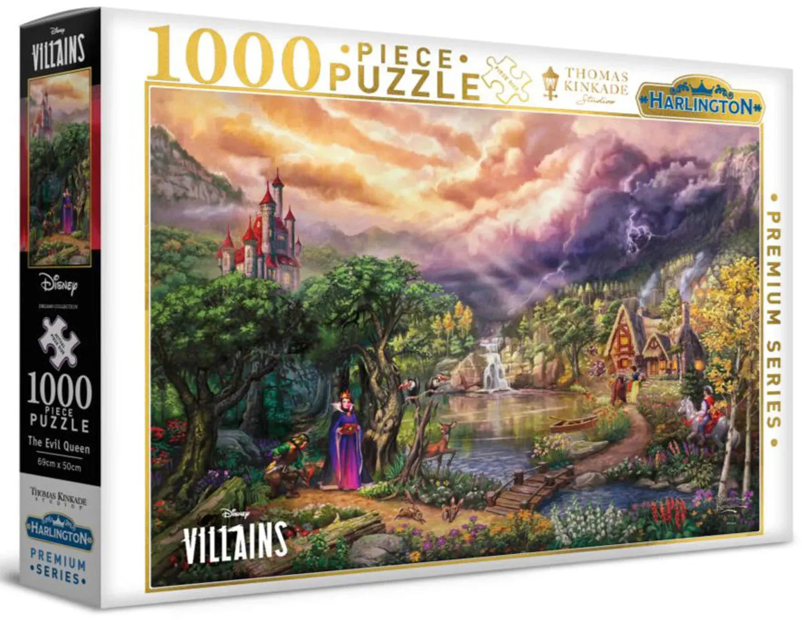 VR-118253 Harlington Thomas Kinkade PQ - Disney - The Evil Queen 1000 Piece Puzzle - Harlington - Titan Pop Culture