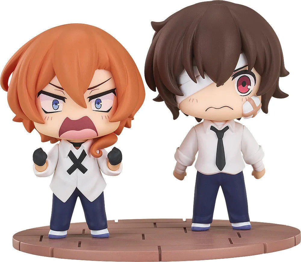 Bungo Stray Dogs Wan! Chibi Figure Osamu Dazai & Chuya Nakahara Fourteen Year Old Version