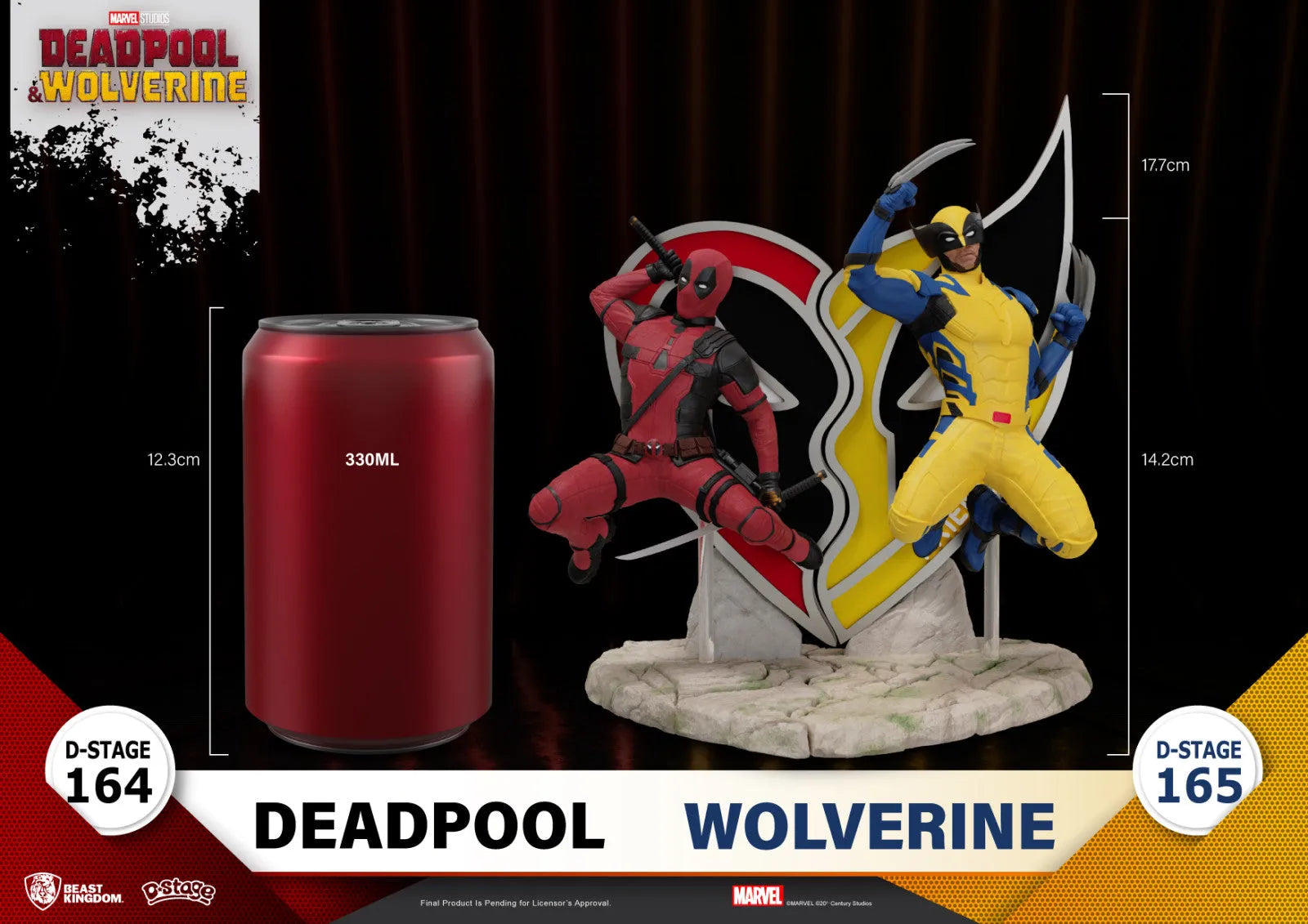 VR-120626 Beast Kingdom D Stage Deadpool & Wolverine Deadpool - Beast Kingdom - Titan Pop Culture