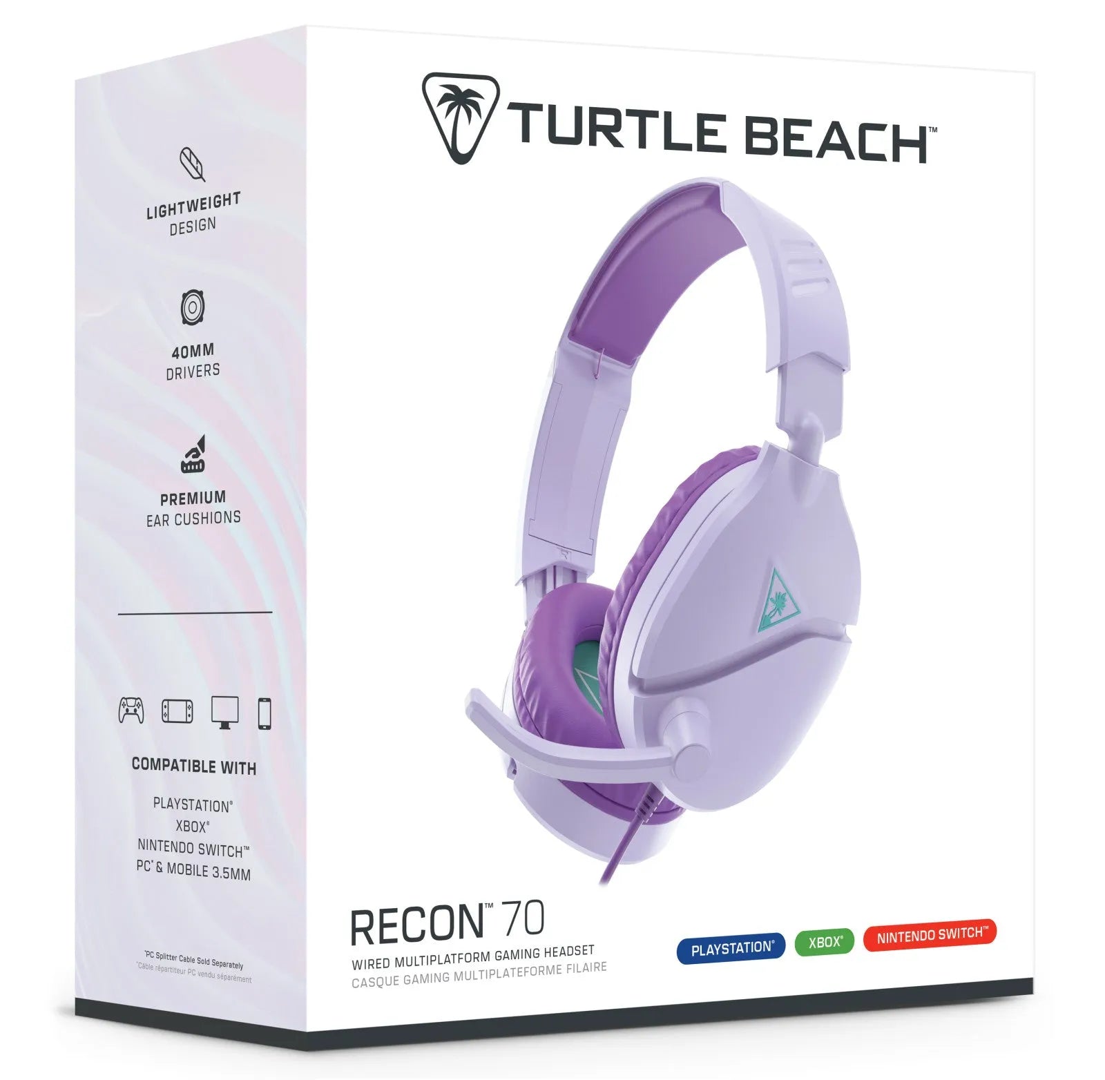 Multiplatform Turtle Beach Recon 70 Headset - Lavender