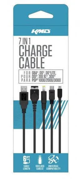 VR-22671 Universal 7 in 1 Charge Cable (GBA, DS, DS Lite, DSi, 3DS, PSP) - VR Distribution - Titan Pop Culture