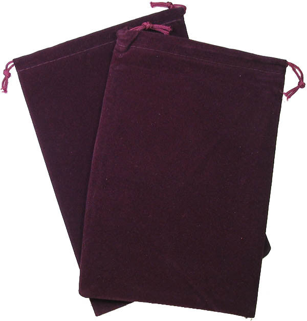 VR-26997 Dice Bag Suedecloth Small Burgundy - Chessex - Titan Pop Culture