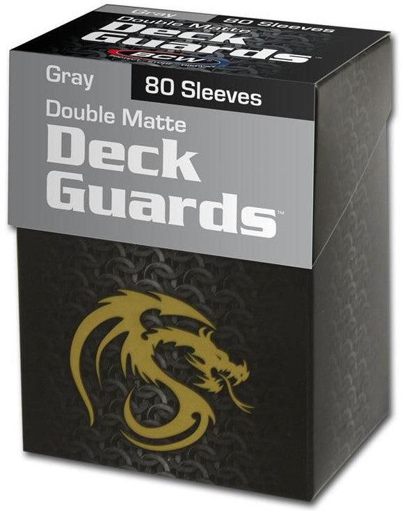 VR-38868 BCW Deck Guards Box and Deck Protectors Double Matte Gray (80 Sleeves) - BCW - Titan Pop Culture