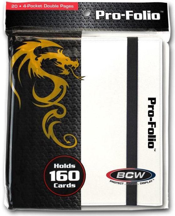 VR-38899 BCW Pro Folio Binder 4 Pocket White - BCW - Titan Pop Culture