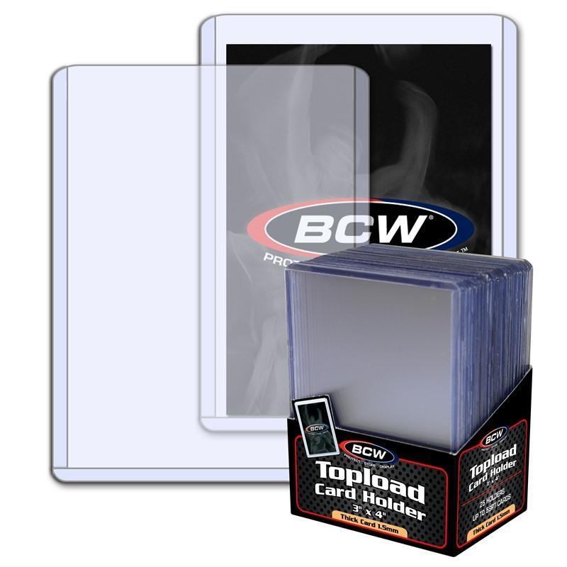 VR-38908 BCW Toploader Card Holder Thick 59 Pt (3" x 4") (25 Holders Per Pack) - BCW - Titan Pop Culture