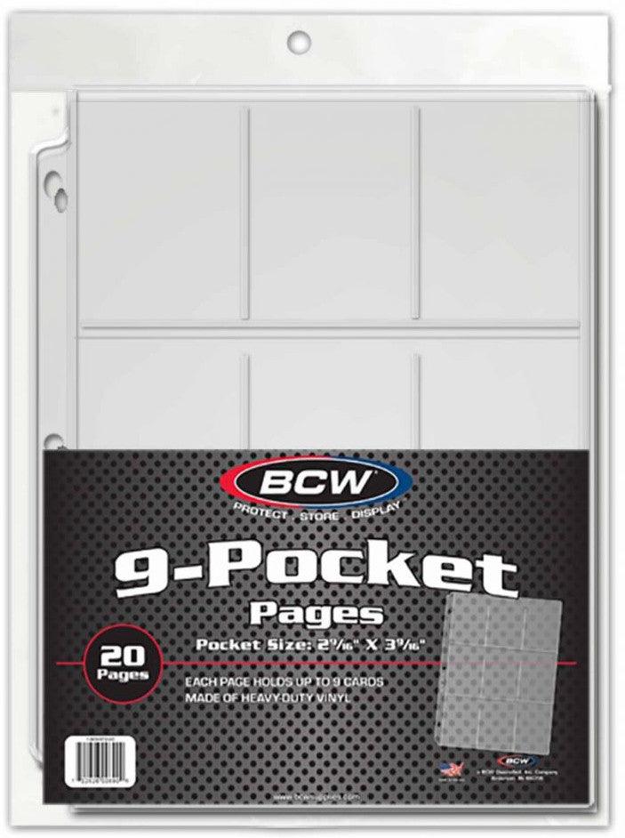 VR-38926 BCW 9 Pocket Pages (20 Pages Per Pack) - BCW - Titan Pop Culture