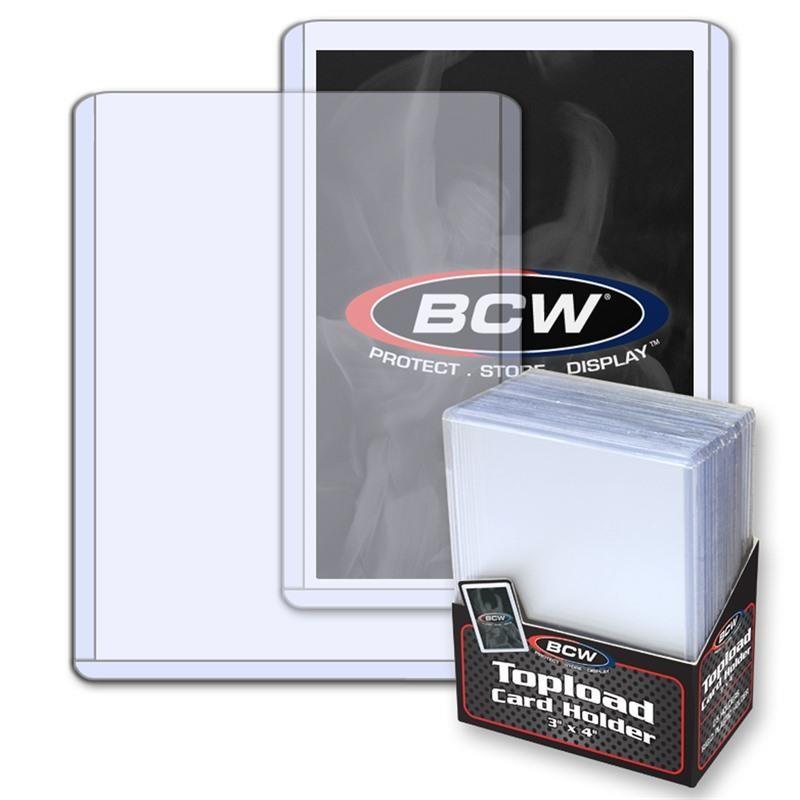 VR-38951 BCW Toploader Card Holder Standard (3" x 4") (25 Holders Per Pack) - BCW - Titan Pop Culture