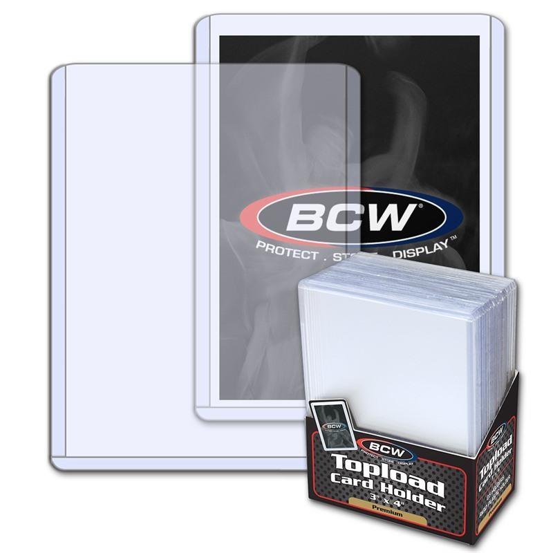 VR-38958 BCW Toploader Card Holder Premium (3" x 4") (25 Holders Per Pack) - BCW - Titan Pop Culture