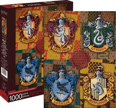 VR-41831 Aquarius Puzzle Harry Potter Crests Puzzle 1,000 pieces - Aquarius - Titan Pop Culture