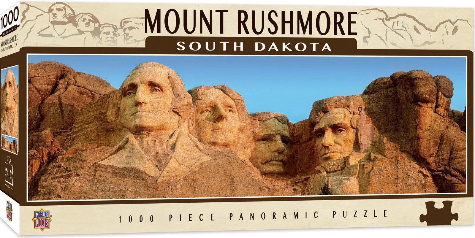 VR-45028 Masterpieces Puzzle City Panoramic Mount Rushmore Puzzle 1,000 pieces - Masterpieces - Titan Pop Culture